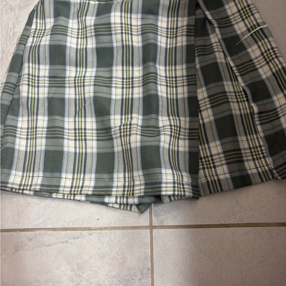 Plaid Green Skort